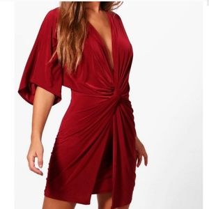Twist Front Mini Dress